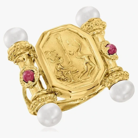 ITALIAN MADE ROSS SIMONS CAMEO RING🔥🔥🔥 - Picture 3 of 8